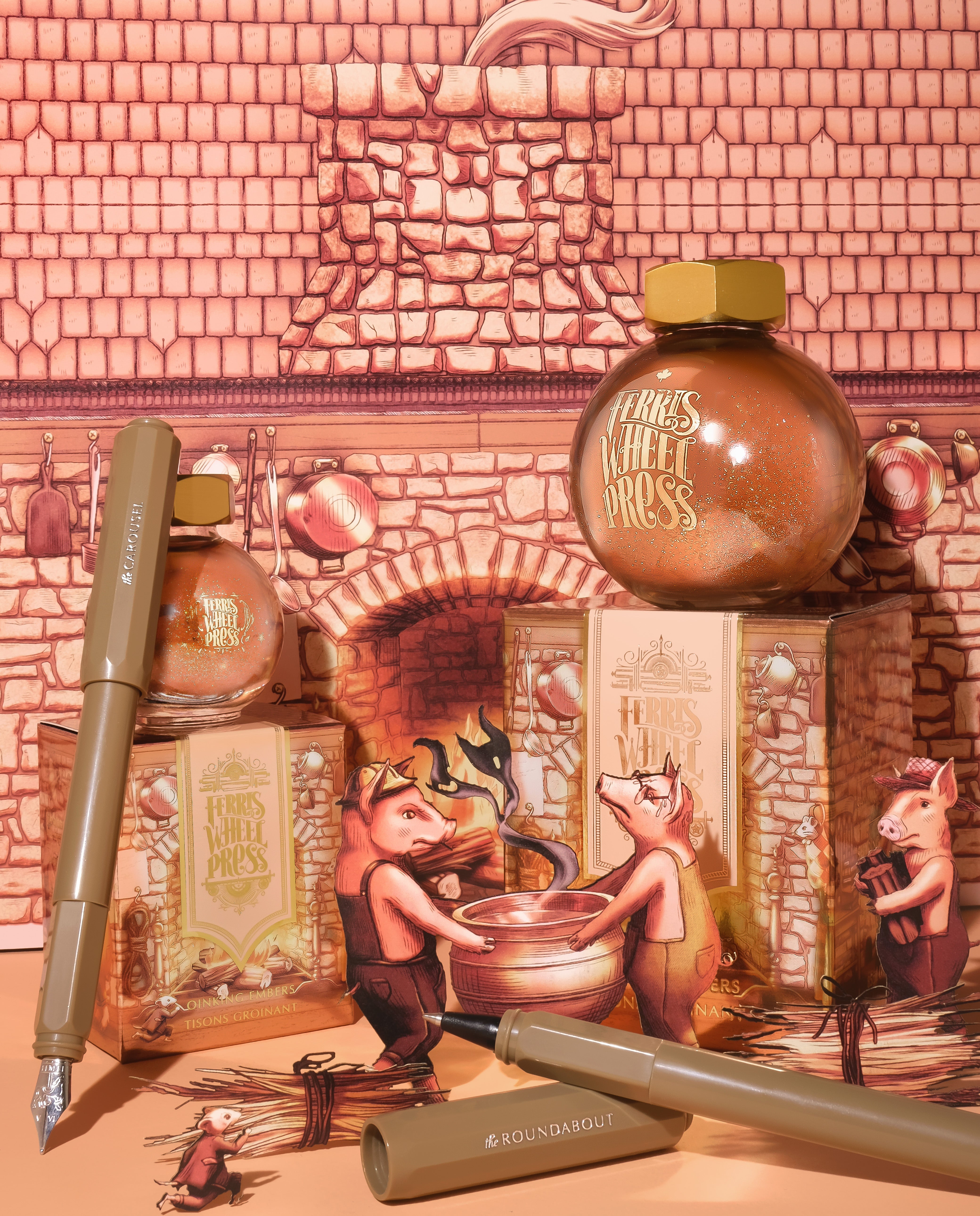 FerriTales | The Three Little Pigs | Oinking Embers 85ml Ink