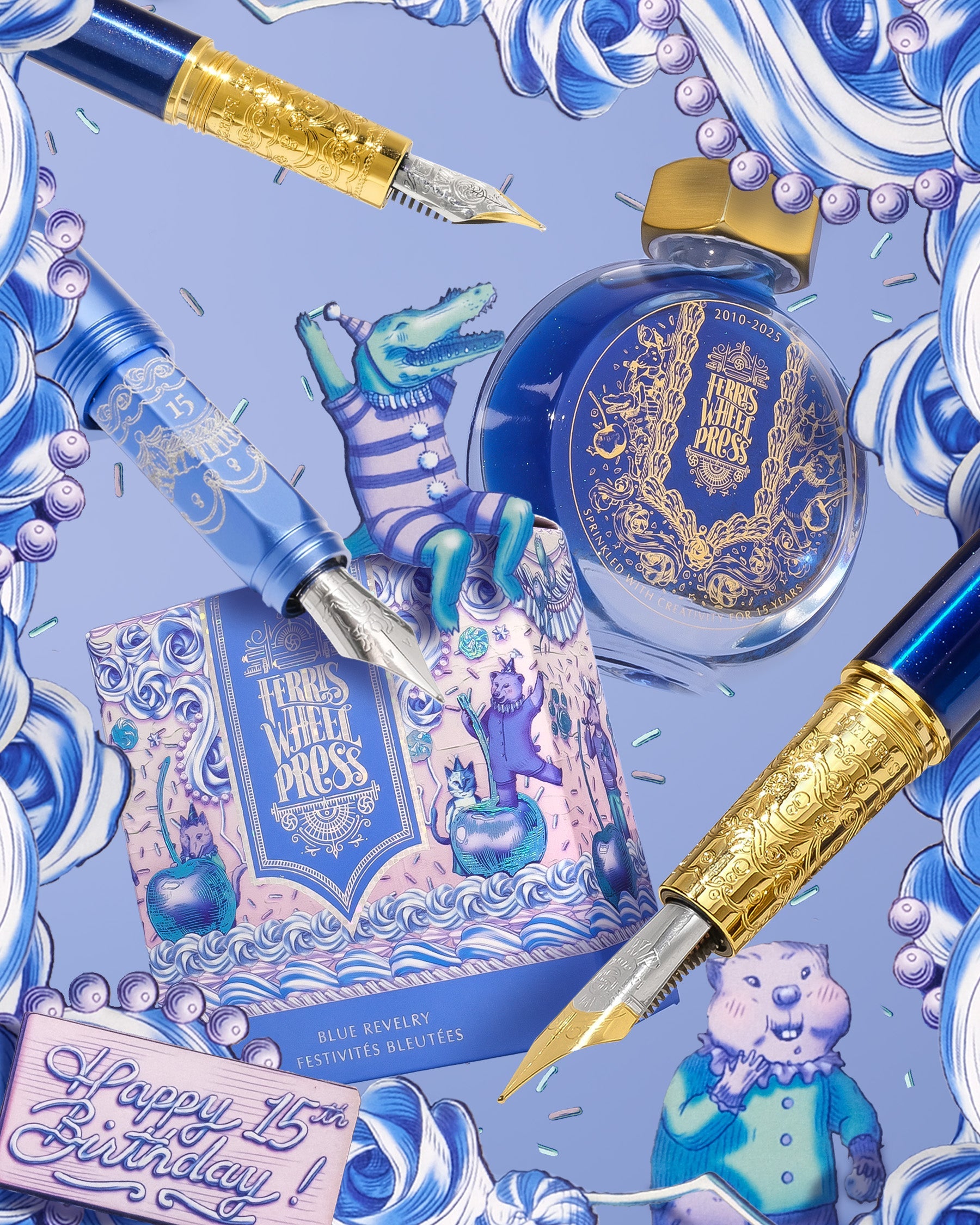 Limited Edition 2025 | The Bijou Fountain Pen - Blue Revelry