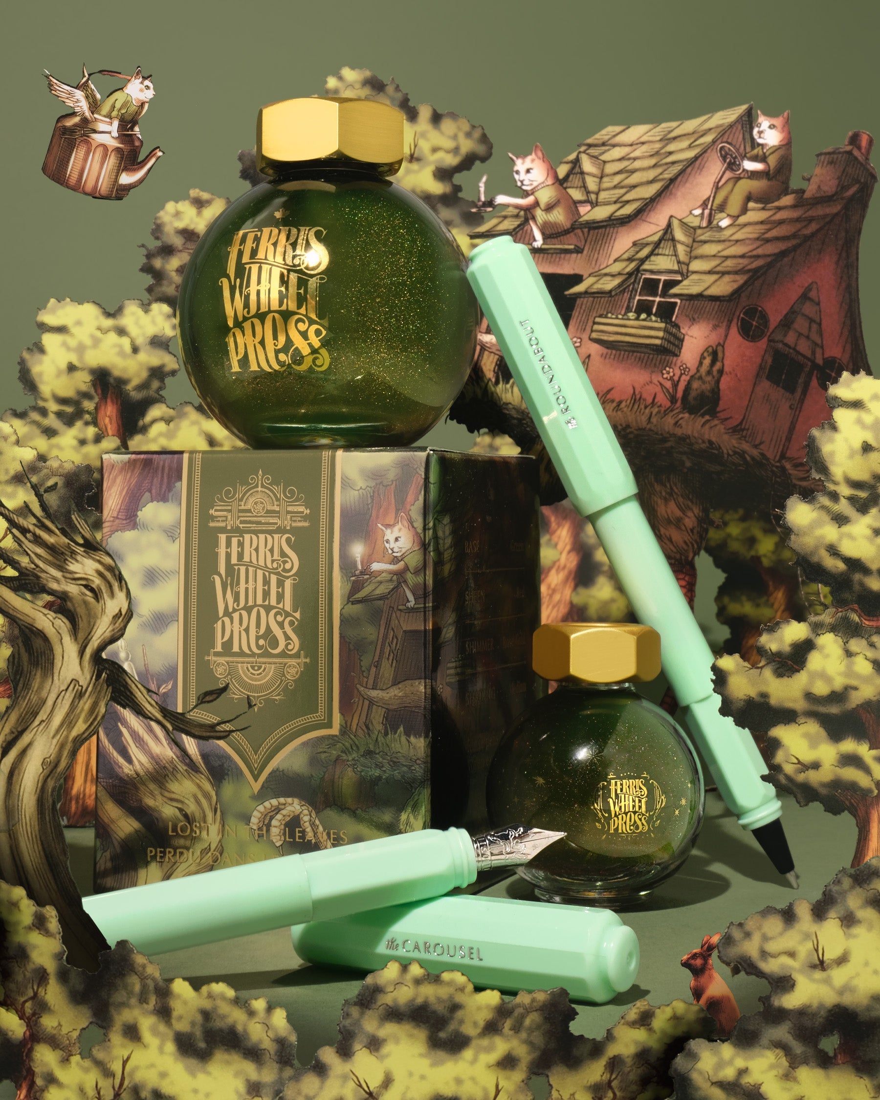 The Carousel Fountain Pen - Lost in the Leaves