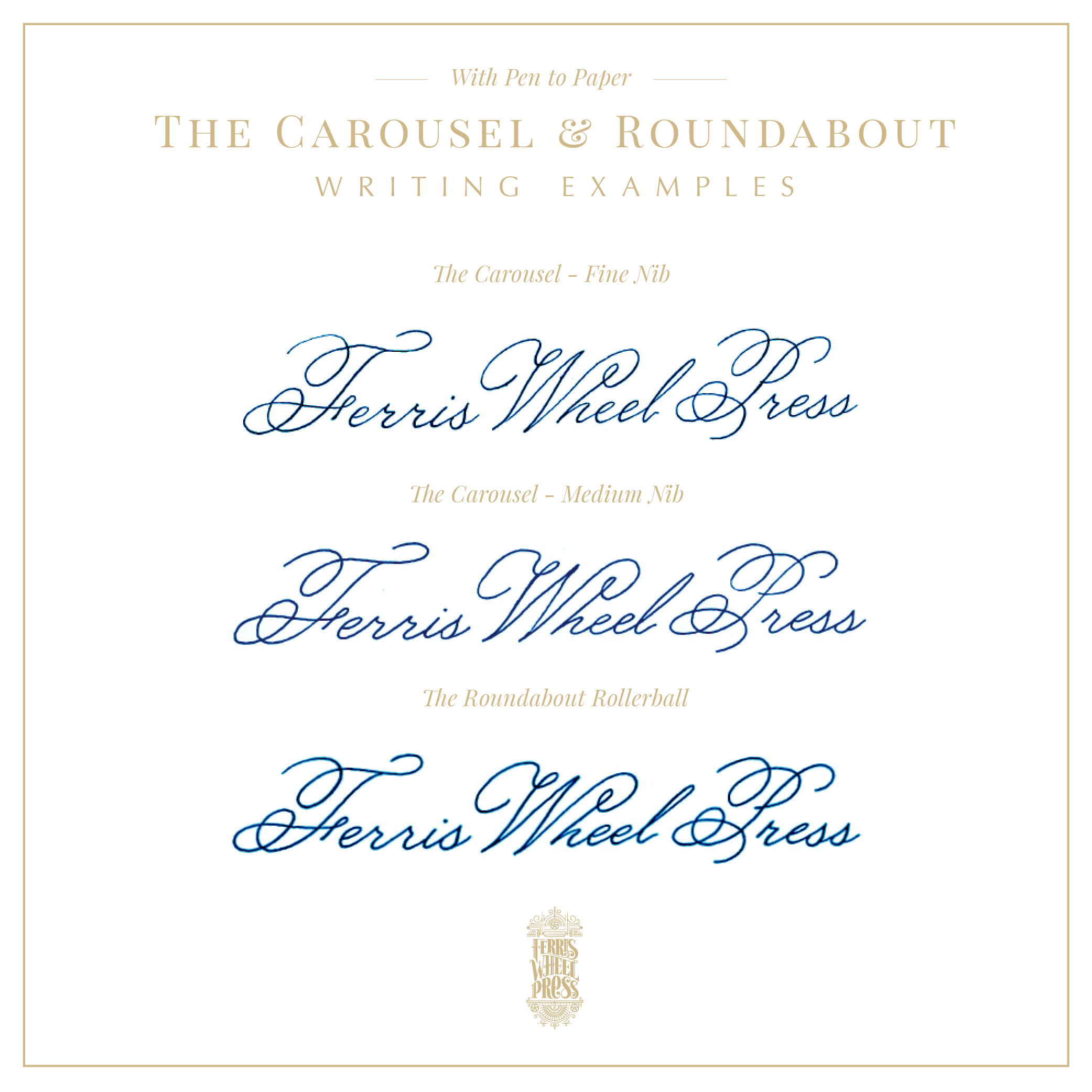 The Carousel Fountain Pen - Lady Rose - Ferris Wheel Press